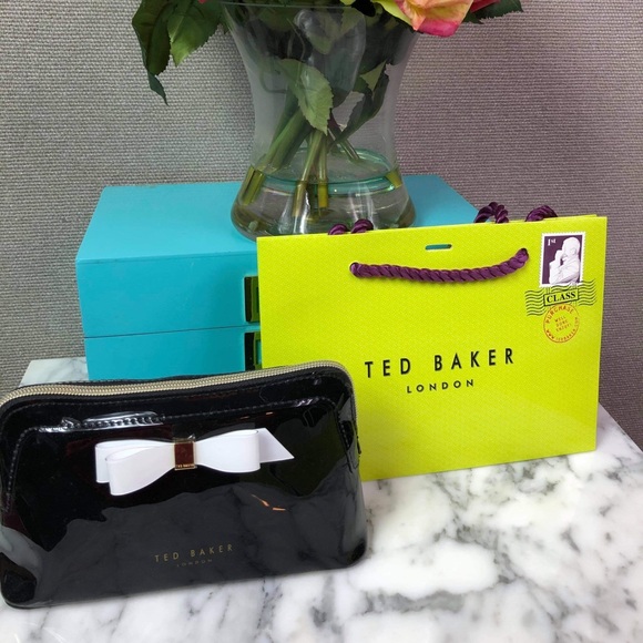 NWT TED BAKER Cahira Bow Makeup Bag Cosmetic Case - Picture 2 of 13